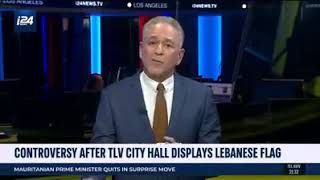 Watch I24: Yoseph Haddad talks about the Lebanon flag in Tel Aviv