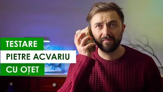 Cum să testezi PIATRA pentru acvariu cu OȚET?