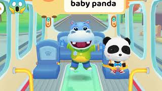chalo shopping 🛍️ kare |baby panda bus |. baby panda cartoon 🐼