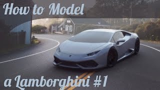 3D Car Modeling Tutorial pt.1 | Autodesk Maya | Modeling a Lamborghini Huracan