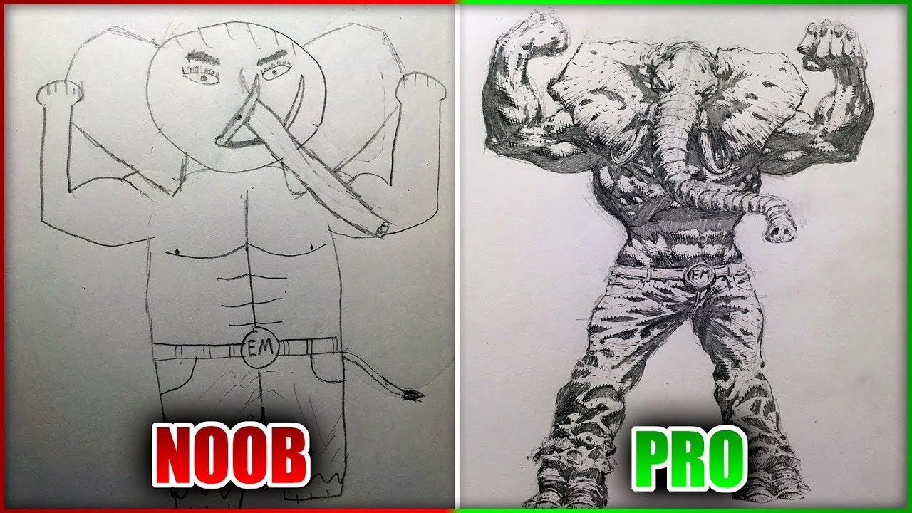 Pro Redraws Noobs Drawing Youtube