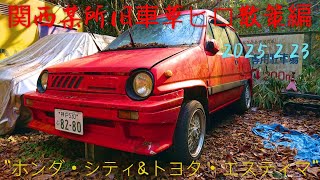 ☃️⛽️【草ヒロ散策】ホンダ・シティ＆トヨタ・エスティマin 関西2025.2.23🌾