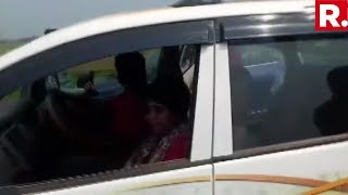 WATCH: BJP's Ghatal Candidate Bharti Ghosh's Convoy Attacked Allegedly By Protesting Villagers