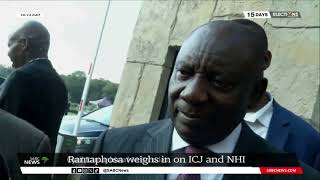 President Cyril Ramaphosa on special voting, ICJ, NHI