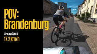 POV Bike Ride in Brandenburg | First 100KM | First Time Bikepacking 2024 | Germany to Portugal