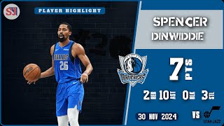 SPENCER DINWIDDIE 🎥 10 ASSISTS AND LOCKDOWN DEFENSE WITH 3 STEALS \u0026 LAST GAME vs NYK HIGHLIGHTS DAL