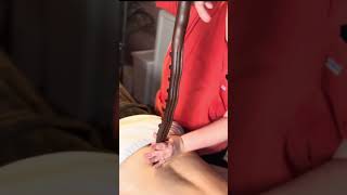 Relaxing Back Massage With Wooden Spiked Stick | Deep Muscle Relaxation