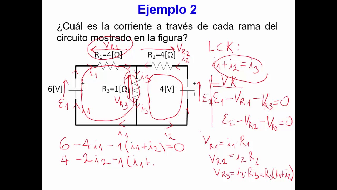 Ejemplos De Aplicación De Las Leyes De Kirchhoff En Circuitos Simples De Corriente Continua ...