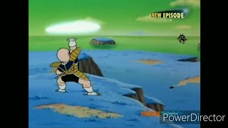 Krillin cuts freizza's tail | destructo disc used by krillin on freizza