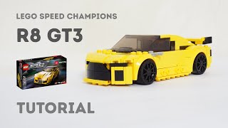 Tutorial - Audi R8 LMS GT3 Lego Speed Champions 76901 Supra Alternate Build Instructions