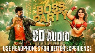 Waltair Veerayya - Boss Party  8D Music | Megastar Chiranjeevi , Urvashi Rautela | DSP , Bobby kolli