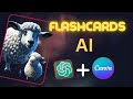 make easy money by creating flashcards | AI flashcards Canva and CHATGPT