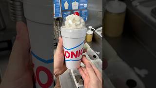 Chocolate shake with extra Whip 😋#pov #foryou #sonicdrivein