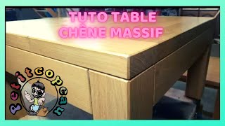 Fabrication table basse chêne simple efficace !