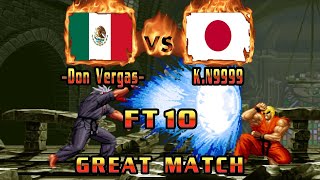 SVC Chaos: SNK VS Capcom Plus - -Don Vergas- (MEX) VS (JPN) K.N9999 [svcplus] [Fightcade] [FT10]