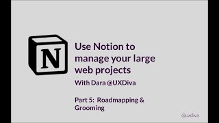 5. Web Project: Roadmap & Grooming