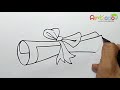 how to draw scroll easy