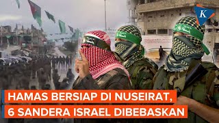 Momen Persiapan Hamas di Nuseirat Jelang Pembebasan 6 Sandera Israel