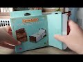 sylvanian families calico critter classic colour red roof country home gift set furniture unboxing