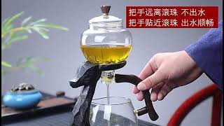 玻璃半全自動茶具套裝懶人功夫泡茶器茶壺杯宮燈網紅家用煮茶神器