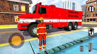 Rescue FireTruck Simulator - 911 Firefighter Saves The House - Android Gameplay