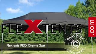 CARPA PLEGABLE FLEXTENTS PRO 3X6M NEGRO