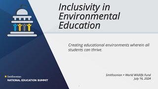 Inclusivity in Environmental Education