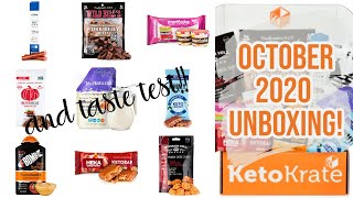 Unboxing and Taste Testing ALL the snacks | Keto Krate October 2020