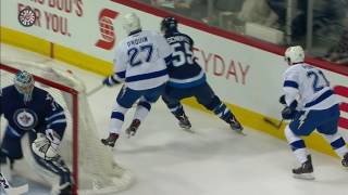 Drouin outworks Jets, sets up beautiful goal