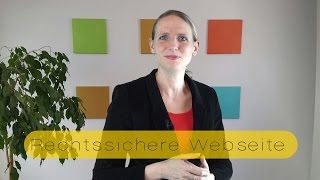 Die rechtssichere Webseite!