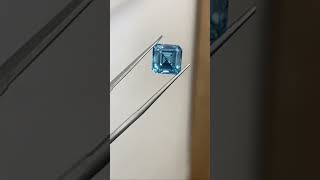 3.01 carat square emerald cut blue diamond #bluediamonds #bluediamond #diamond #diamonds #blue