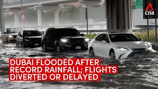 Dubai floods: Heavy rain causes chaos and diverted flights in city