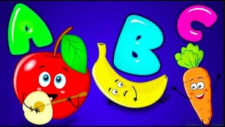 ABC Phonics | Learn Alphabets | Fruits And Vegetables Song | Nursery Rhymes Club