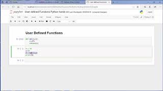 User defined functions Python hands on 14