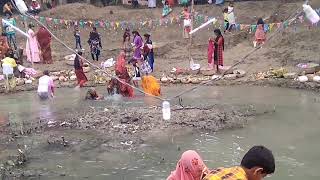 Chath puja in damodarpur madhubani bihar