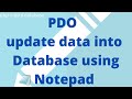 #3 PDO CRUD operation | Update query using PDO