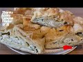 🔥 how to make puff pastry spinach ‼️ cheesy baked pastry recipe appetizer