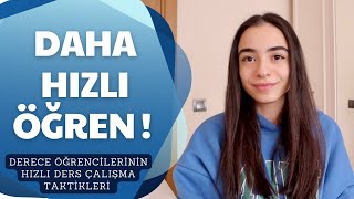 DAHA HIZLI ÖĞREN | Derece Öğrencilerinin Hızlı Ders Çalışma Taktikleri | YKS Konuları Yetişsin