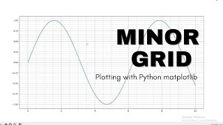 How to add a minor grid in python matplotlib | graph plot