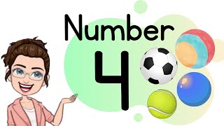 NUMBER 4 || TEACH/LEARN THE NUMBER FOUR || Introduction and Revision