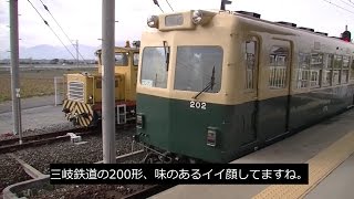 【Full HD】三岐鉄道北勢線 各駅停車 前面展望 西桑名≫阿下喜 東員駅で車両交換のオマケ付き《cab view》【全区間乗車】