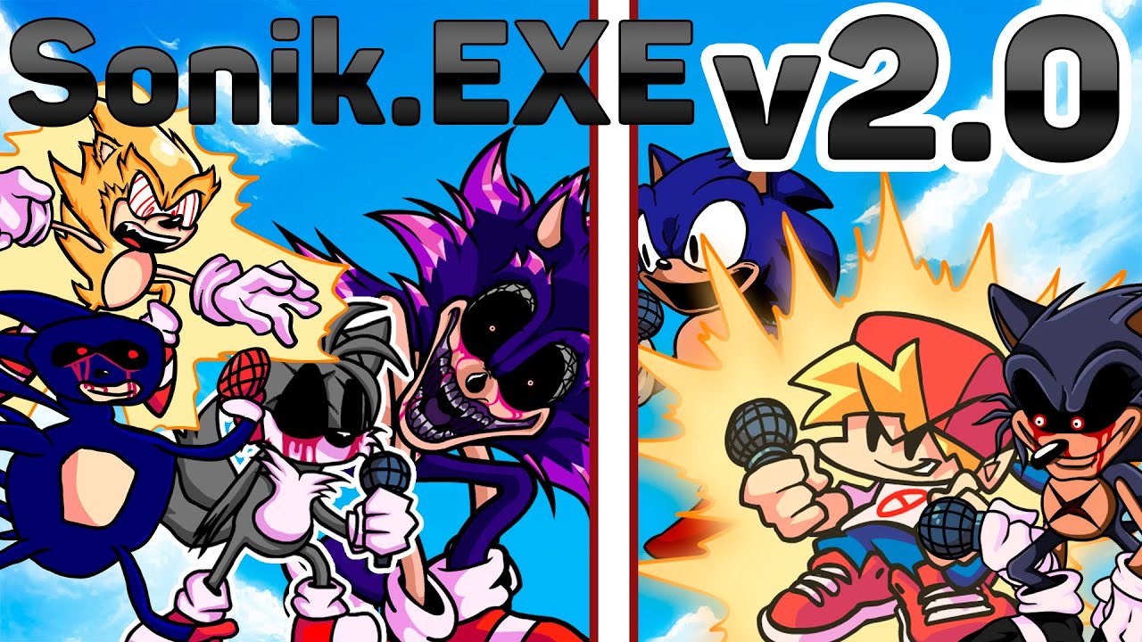 Friday Night Funkin Vs Sonic Exe Full Week Hard Fnf Mod Showcase