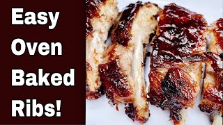 Easy Fall-Off-The-Bone, Oven-Baked Ribs Recipe