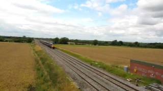 5Z70 FGW Class 57602 passes Shrivenham 13:20 18/7/09