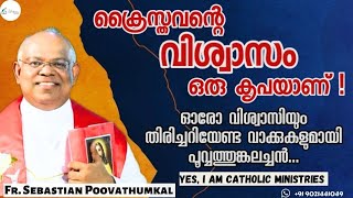 വിശ്വാസം ഒരു ക്യപയാണ്!| വിശ്വാസി തിരിച്ചറിയേണ്ട വാക്കുകൾ|Fr Sebastian Poovathumkal|Yes,Iam Catholic