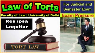 Res ipsa loquitur | Thing Speaks For itself | Faculty of Law | University of Delhi