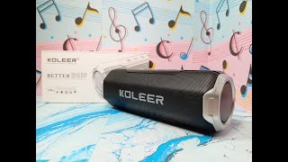 Koleer S 218 Bluetooth Speaker Unboxing and Playback Video