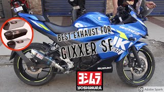 YOSHIMURA EXHAUST on Gixxer SF 150 !! | Best exhaust for Gixxer SF | Satisfying sound!!!