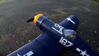 Hobbyzone F4U Corsair S with AS3X+Safe (Maiden Flight) Brought to us by Power Hobby