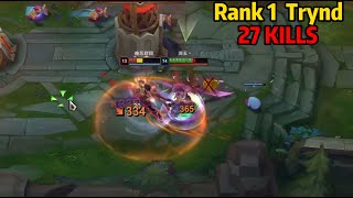 Rank 1 Tryndamere: This Guy is GOING CRAZY! *27 KILLS*